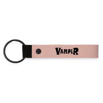 Vampire - Porte-clés en PU mat - rose - Devant