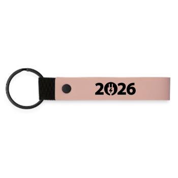Electrician 2026, Electronics Technician 2026, Electricity 2026 - Matte Pu Keyring - pink - Front