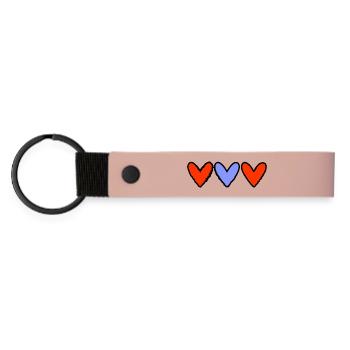 HEART. MAMMA. MOTHER'S DAY. PARTY. HAPPY BIRTHDAY - Matte Pu Keyring - pink - Front