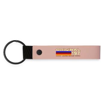 Original97 Retro German Flag - Matte Pu Keyring - pink - Front