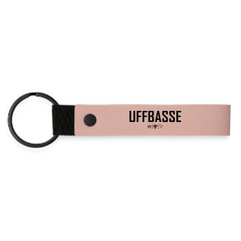 Uffbasse - Matte PU Schlüsselanhänger - Rosa - Vorne
