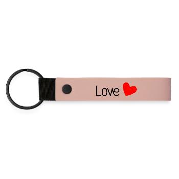 LIEBE. PAAR. ICH HABE GERADE GEHEIRATET. Junggesellinnenabschied. VALENTINSTAG. - Matte PU Schlüsselanhänger - Rosa - Vorne