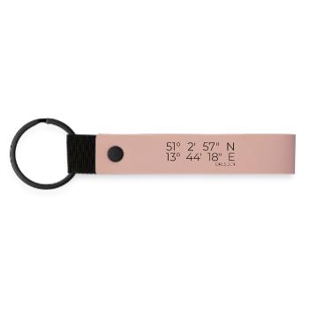 coordinates Dresden - Matte Pu Keyring - pink - Front
