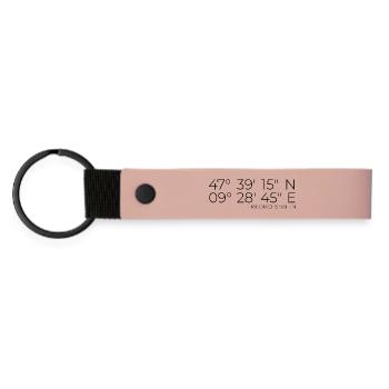 coordinates Friedrichshafen - Matte Pu Keyring - pink - Front