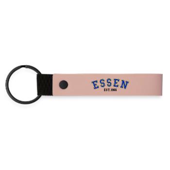 Essen gegründet 1966 - Matte PU Schlüsselanhänger - Rosa - Vorne