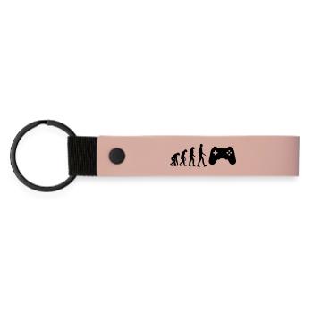 Gamer / Gaming - Matte Pu Keyring - pink - Front