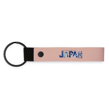 Patterns of Japan - Japanese Patterns - Tradition - Matte Pu Keyring - pink - Front