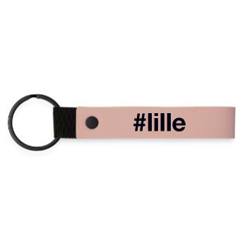 LILLE Hashtag - Matte Pu Keyring - pink - Front