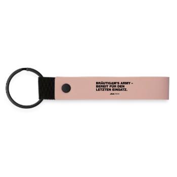 Bräutigams Army (Bachelor Party) - Matte Pu Keyring - pink - Front