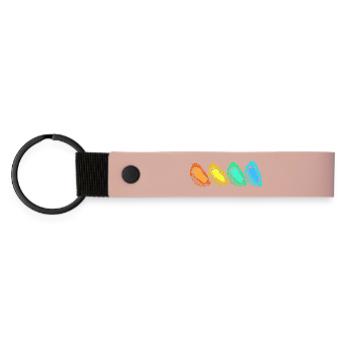Oysters - Matte Pu Keyring - pink - Front