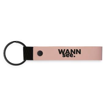 GIUDAN Berlin Collection: Wannsee - Matte PU Schlüsselanhänger - Rosa - Vorne
