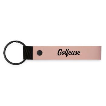 Golfeuse Pro Golf Sport Swing Club Parcours - Porte-clés en PU mat - rose - Devant