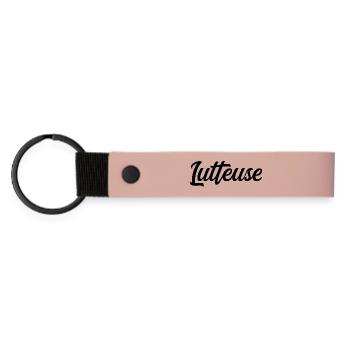 Ringer - Matte PU Schlüsselanhänger - Rosa - Vorne