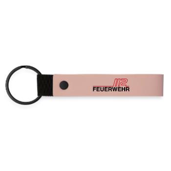 Fire Brigade 112 Neon Lines - Matte Pu Keyring - pink - Front
