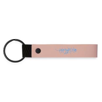 Blue Artistic Karlsruhe Souvenir - Matte Pu Keyring - pink - Front