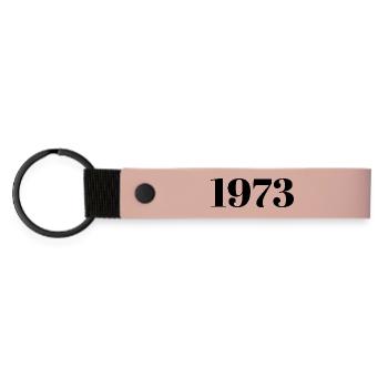 1973 Vintage 1973 Retro 1973 Geburtstag 1973 - Matte PU Schlüsselanhänger - Rosa - Vorne