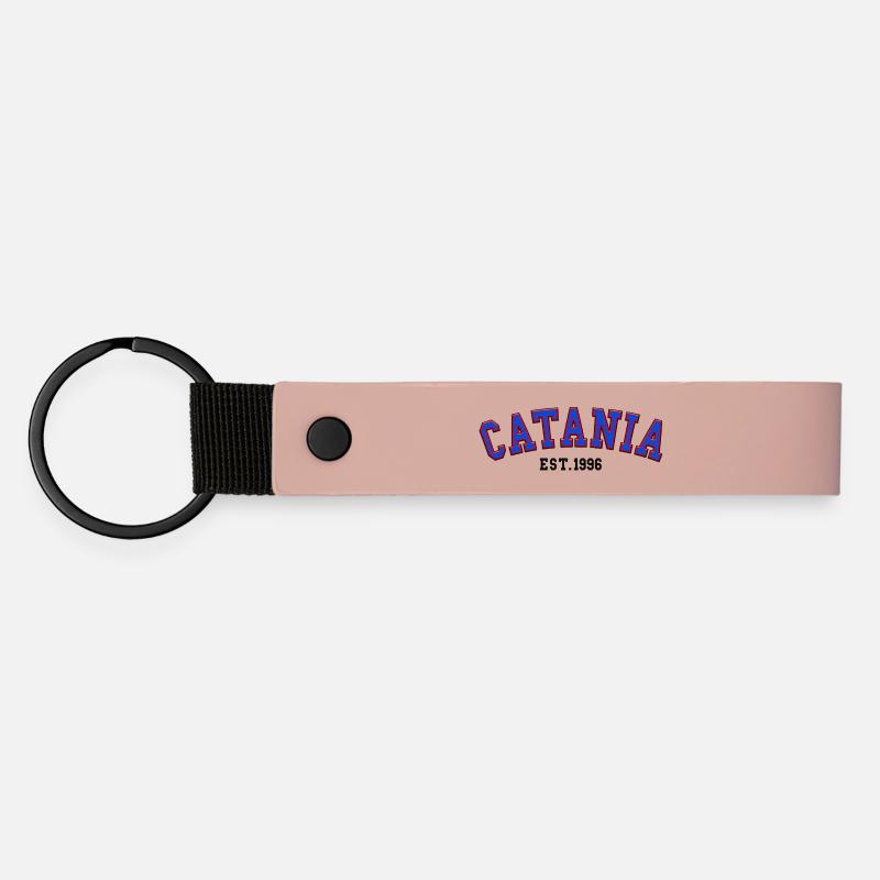 Catane Fondée en 1996 - Porte-clés en PU mat - rose