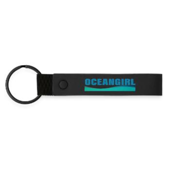 FILLE DE L’OCÉAN - Porte-clés en PU mat - noir - Devant