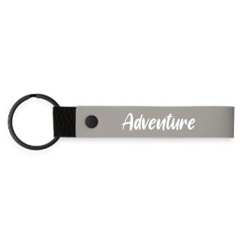 Adventure Adventurer Experience - Matte Pu Keyring - light grey - Front