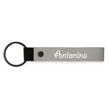 Antonina - Porte-clés en PU mat - gris clair - Devant