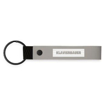 Fabricant de pianos - Porte-clés en PU mat - gris clair - Devant