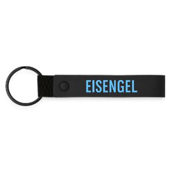 Iron Gel Frost Motif - Matte Pu Keyring - black - Front