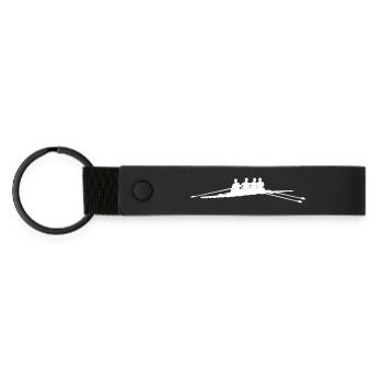 Aviron - Rameurs - Porte-clés en PU mat - noir - Devant