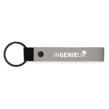 ENGINEERING Bachelor 2022 - Matte Pu Keyring - light grey - Front
