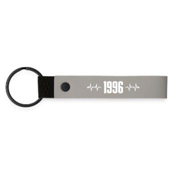 Please upload the design image - Matte Pu Keyring - light grey - Front