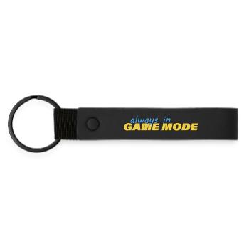 TOUJOURS EN MODE JEU - Porte-clés en PU mat - noir - Devant