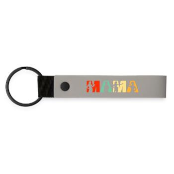 Police Mama Application de la loi Mère Rétro - Porte-clés en PU mat - gris clair - Devant