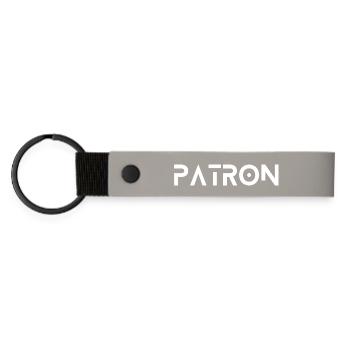 El Patron – Le look du chef - Porte-clés en PU mat - gris clair - Devant