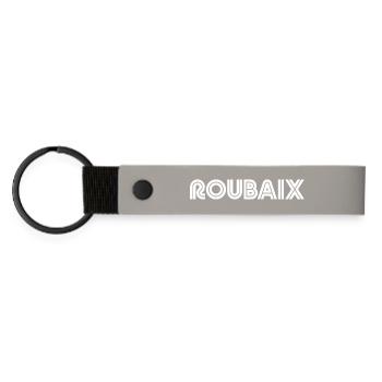 ROUBAIX France - Porte-clés en PU mat - gris clair - Devant