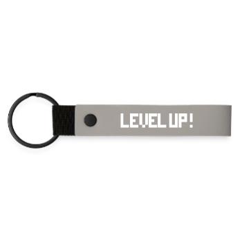 Level Up Gaming - Pixel Gamer - Porte-clés en PU mat - gris clair - Devant