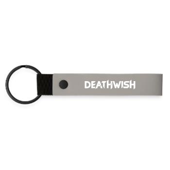 Souhait de mort - Porte-clés en PU mat - gris clair - Devant