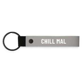 Temps de refroidissement - Porte-clés en PU mat - gris clair - Devant
