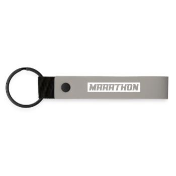 marathon - Matte Pu Keyring - light grey - Front