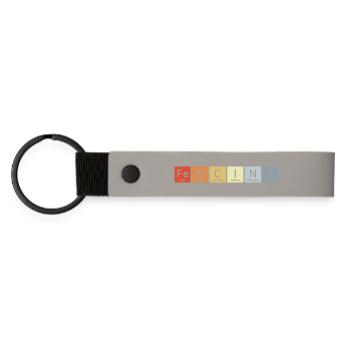 Fencing Periodic Table of the Elements - Matte Pu Keyring - light grey - Front
