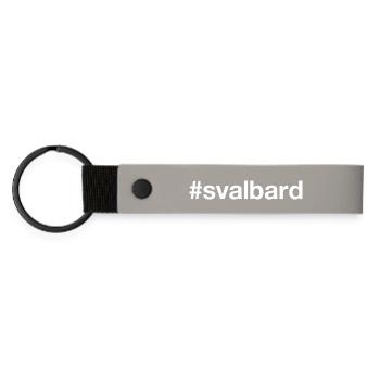SVALBARD Norway Norge Norwegen - Matte Pu Keyring - light grey - Front