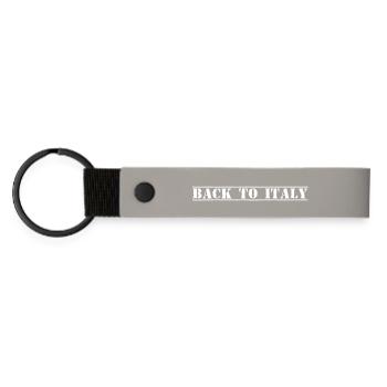 Italie Italien - Porte-clés en PU mat - gris clair - Devant