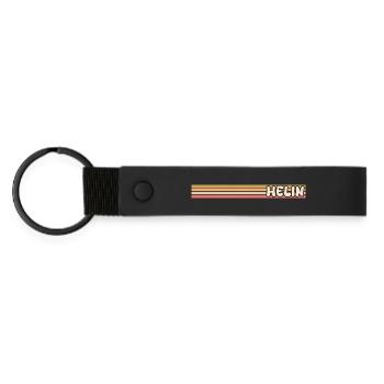 Style Heli - Matte Pu Keyring - black - Front