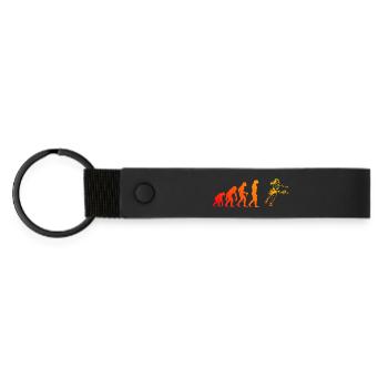 Pickleball players Idee für Pickleball Athlet Fans - Matte PU Schlüsselanhänger - Schwarz - Vorne