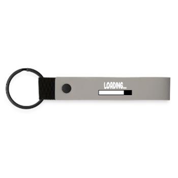 LOADING - Matte Pu Keyring - light grey - Front