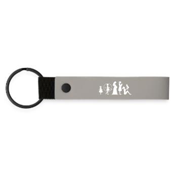 Evolution Mom Mother's Day Child Family - Matte Pu Keyring - light grey - Front