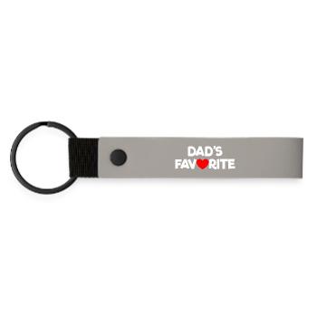 Préféré de papa Je suis le préféré de papa - Porte-clés en PU mat - gris clair - Devant