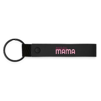 Mama Girls - Porte-clés en PU mat - noir - Devant