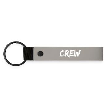 crew - Matte PU Schlüsselanhänger - Hellgrau - Vorne