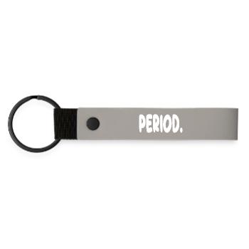 Period. - Matte Pu Keyring - light grey - Front