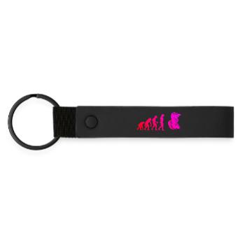 Message clair du motocross - Porte-clés en PU mat - noir - Devant