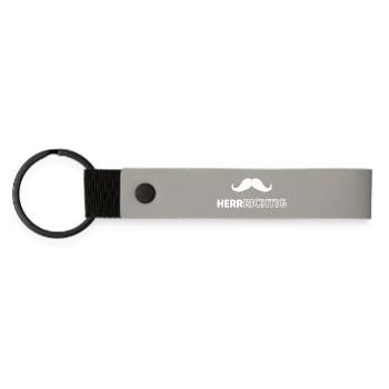 I'm a man - Matte Pu Keyring - light grey - Front